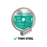 Evolution Power Tools Evolution 230BLADEAL | 9 in. | 80T | 1 in. Arbor | Aluminum and Non-Ferrous Metal TCT Blade, view 2