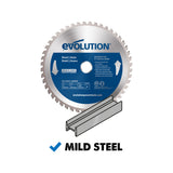 Evolution Power Tools Evolution 230BLADEST | 9 in. | 48T | 1 in. Arbor | Mild Steel and Ferrous Metal TCT Blade, view 2
