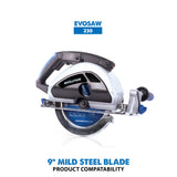 Evolution Power Tools Evolution 230BLADEST | 9 in. | 48T | 1 in. Arbor | Mild Steel and Ferrous Metal TCT Blade, view 5