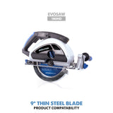Evolution Power Tools Evolution 230BLADETS | 9 in. | 68T | 1 in. Arbor | Thin Steel and Ferrous Metal TCT Blade, view 3