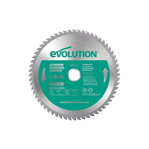 Evolution Power Tools Evolution A210TCT-60CS | 8-1/4 in. | 60T | 1 in. Arbor | Aluminum and Non-Ferrous Metal TCT Blade