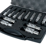 Evolution Power Tools Evolution 12pc 1 in. Depth Annular HSS Mag Drill Cutter Set 7/16 To 1-1/8 Inch With 3/4 Inch Weldon Shank, view 2