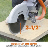 Evolution Power Tools Evolution D230SEG-CS | 9 in. | Segmented Edge | 7/8 in. Arbor | Concrete, Stone, Brick Cutting Diamond Blade, view 3