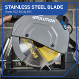 Evolution Power Tools Evolution 14BLADESSN-Gen 2 | 14 in. | 90T | 1 in. Arbor | Stainless Steel TCT Blade, view 2