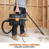 Evolution Power Tools Evolution R15VAC 4-Gallon Wet & Dry Shop Vac With Accessories, view 3