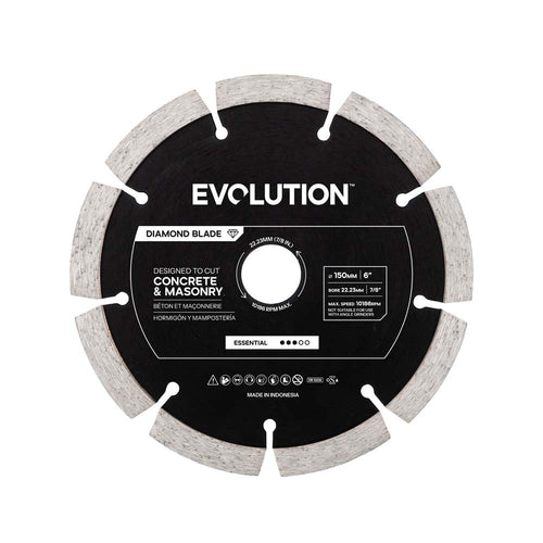 Evolution Power Tools Evolution 6 in. Essential Diamond Blade for Concrete Saw, 7/8 in. Bore