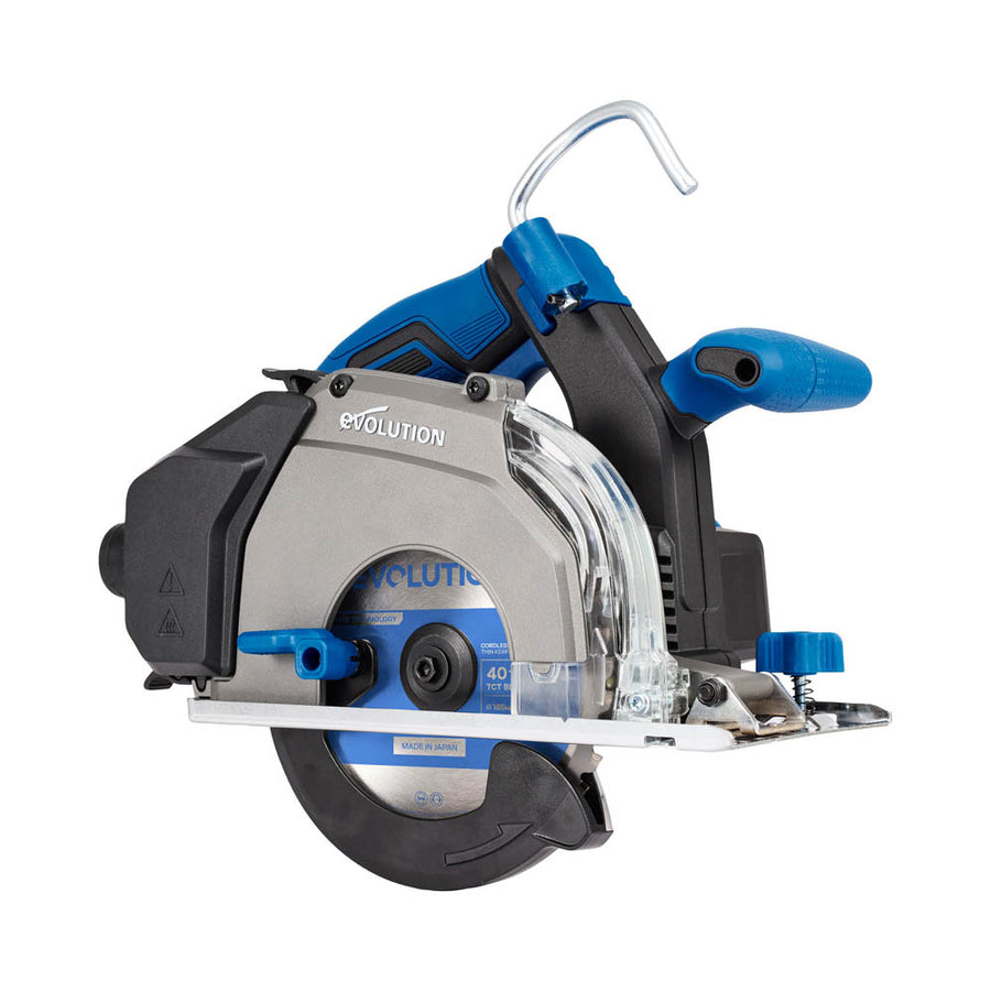 Evolution Power Tools Evolution S6CCS-Li: Cordless 6-1/2" in Metal Cutting Circular Saw with Thin Kerf Blade | 2-1/4" Cut Depth