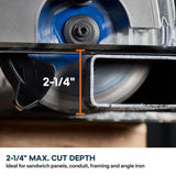 Evolution Power Tools Evolution S6CCS-Li: Cordless 6-1/2" in Metal Cutting Circular Saw with Thin Kerf Blade | 2-1/4" Cut Depth, view 4
