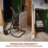 Evolution Power Tools Evolution Compact Folding Wheeled Scissor Stand For R10TS Table Saw, view 3