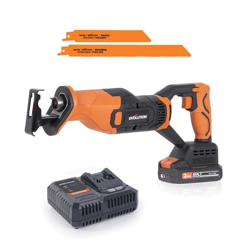 Evolution Power Tools Evolution Cordless R150RCP-Li Reciprocating Saw 20V Li-Ion EXT Inc Multi-Material Blades