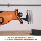 Evolution Power Tools Evolution Cordless R150RCP-Li Reciprocating Saw 20V Li-Ion EXT Inc Multi-Material Blades, view 4