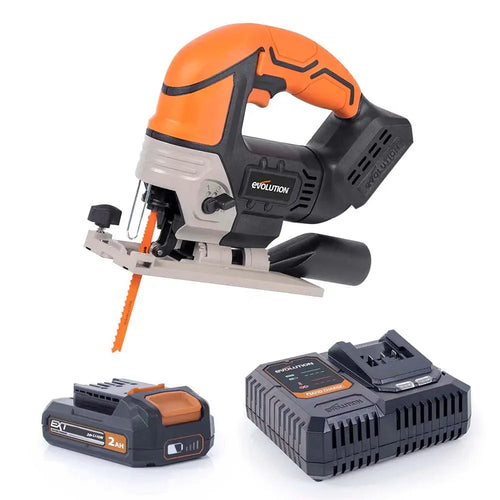 Evolution Power Tools Evolution Cordless R90JGS-Li Jigsaw 20V Li-Ion EXT Inc Multi-Material Blades