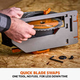 Evolution Power Tools Evolution Cordless R185CCS-Li 7-1/4 Brushless 20V Circular Saw Li-Ion EXT Inc Multi-Material Blade, view 5
