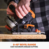 Evolution Power Tools Evolution Cordless R185CCSX-Li 7-1/4 Track Compatible Circular Saw Bundle, view 4
