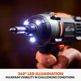 Evolution Power Tools Evolution Cordless R180IDR-Li Impact Driver 20V Li-Ion EXT, view 6