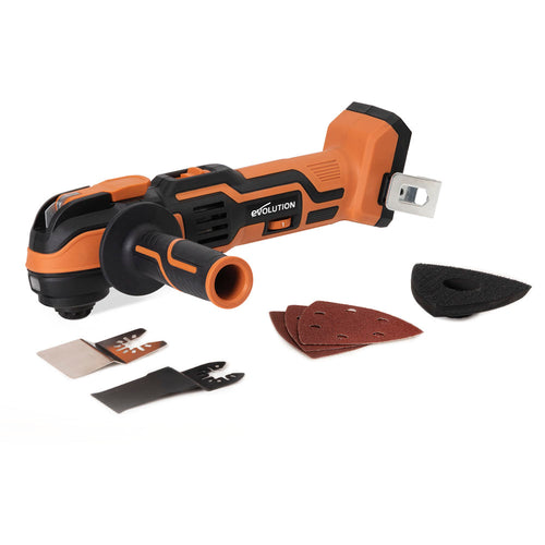 Evolution Power Tools Evolution Cordless R18MLT-Li Oscillating Multi-Tool 20V Li-Ion EXT With Accessory Kit
