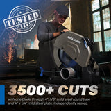 Evolution Power Tools Evolution EVOMAX14ST | 14 in. | 80T | Professional Grade Mild Steel Cermet Blade, view 2