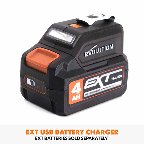 Evolution Power Tools Evolution EXT Cordless USB Charger and LED Light