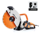Evolution Power Tools Evolution R14DCT | 14 in. | 20A Plug | Electric Concrete Saw | Water Fed Dust Suppression | Premium Diamond Blade Included, view 4