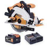 Evolution Power Tools Evolution Cordless R165CCS-Li 6-1/2 in Circular Saw 20V Li-Ion EXT Inc Multi-Material Blade, view 3