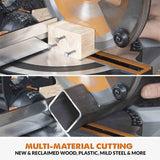 Evolution Power Tools Evolution Cordless R185CMS-Li 7-1/4 in Compound Miter Saw 20V Li-Ion EXT Inc Multi-Material Blade, view 5