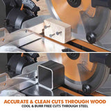 Evolution Power Tools Evolution Cordless R185SMS-Li 7-1/4 in Sliding Miter Saw 20V Li-Ion EXT Inc Multi-Material Blade, view 4