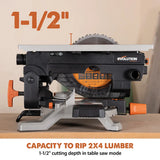 Evolution Power Tools Evolution R8MTS 8-1/4” Convertible Miter Table Saw, view 6