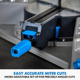 Evolution Power Tools Evolution S355MCS: Metal Cutting Mitering Chop Saw With 14 in. Mild Steel Blade | Heavy Duty, view 5