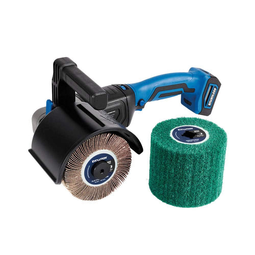 Evolution Power Tools Evolution S4SCT-Li: 20V Cordless Surface Conditioning Tool with Brushless Motor & 2 Drums