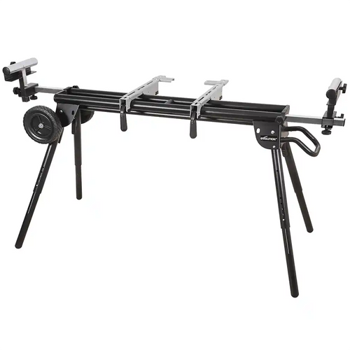 Evolution Power Tools Evolution Universal Heavy-Duty Miter Saw Stand PLUS (XL): 10 Ft Support Arms / 661 Lbs Load Capacity with Wheels