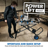 Evolution Power Tools Evolution MCSSTAND | Mitering Chop Saw Stand with Powerlift Assist, view 5