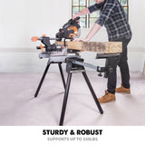Evolution Power Tools Evolution Universal Miter Saw Stand With Telescopic Arms and Folding Legs, view 3