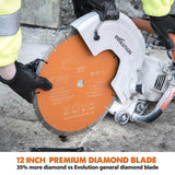 Evolution Power Tools Evolution PD300SEG-CS2 | 12 in. | 1 in. Arbor | High Diamond Concentration | Segmented Premium Diamond Blade, view 2