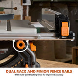 Evolution Power Tools Evolution R10TBLX Portable Jobsite Wood Cutting Table Saw with Stand | 10 in. Multi-Material Cutting Blade Included, view 6