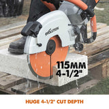 Evolution Power Tools Evolution R12DCT | 12 in. | Electric Concrete | Water Fed Dust Suppression | Premium Diamond Blade Included, view 2