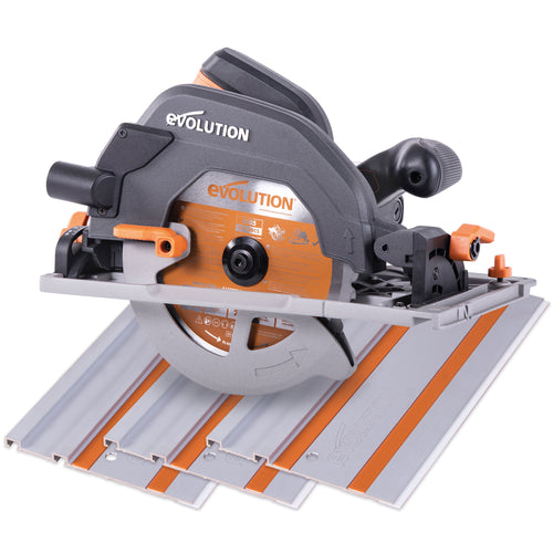 Evolution Power Tools Evolution R185CCSX: Multi-Material Cutting Circular Saw 7-1/4 in. Blade With 3ft, 4in. Track Included