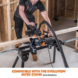 Evolution Power Tools Evolution R185SMS+: Single Bevel Sliding Miter Saw With 7-1/4 in. Multi-Material Cutting Blade, view 2