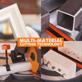 Evolution Power Tools Evolution R210CMS: Compound Miter Saw With 8-1/4 in. Multi-Material Cutting Blade, view 3