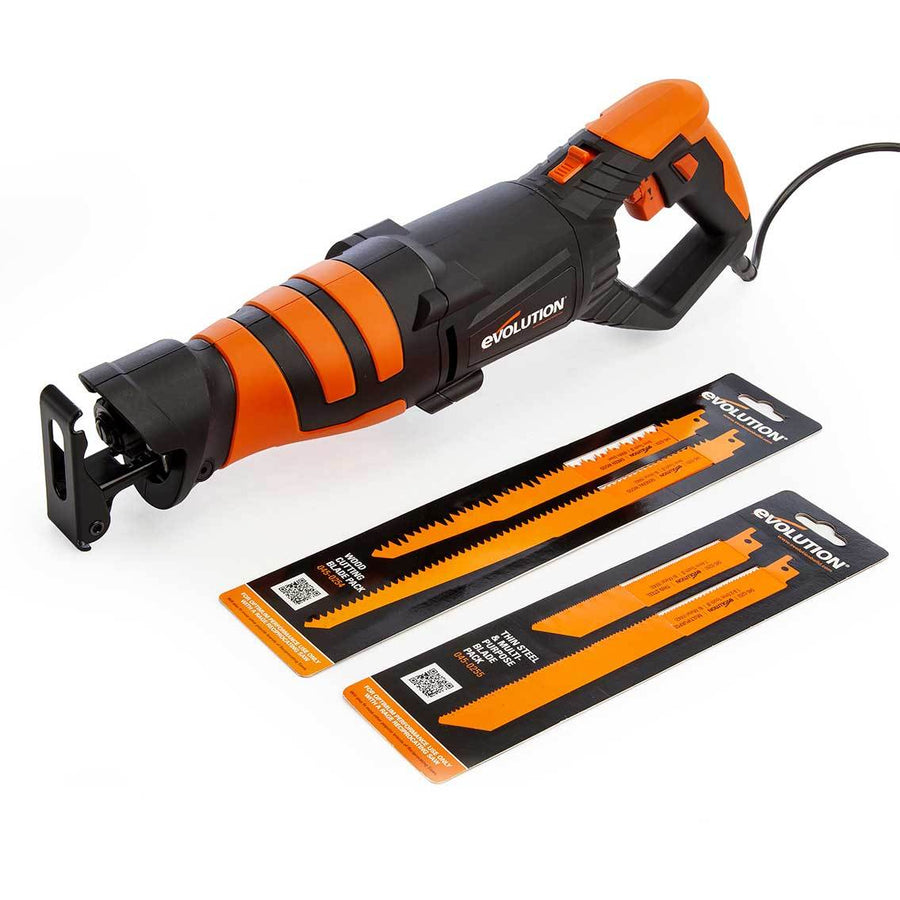 Evolution Power Tools Evolution R230RCP - Reciprocating Saw with 4 Blades