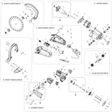 Evolution Power Tools Evolution R255DCT 10 In. Concrete Saw Spare Parts, view 2