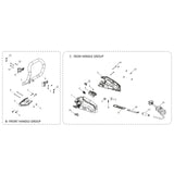 Evolution Power Tools Evolution R14DCT Concrete Saw Spare Parts (Handles Section), view 2