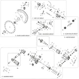 Evolution Power Tools Evolution R14DCT Concrete Saw Spare Parts (Head and Base Sections), view 2