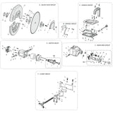 Evolution Power Tools Evolution R355CPS Chop Saw Spare Parts (Head), view 2