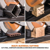 Evolution Power Tools Evolution R355CPS: Multi-Material Cutting Chop Saw With 14 in. Blade, view 5