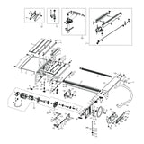 Evolution Power Tools Evolution RAGE5-S Table Saw Spare Parts (Table and Motor Sections), view 2