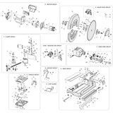 Evolution Power Tools S14CPS-Li 355mm Cordless Chop Saw Spare Parts, view 2