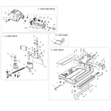 Evolution Power Tools Evolution S15CPS Chop Saw Spare Parts (Base Section), view 2