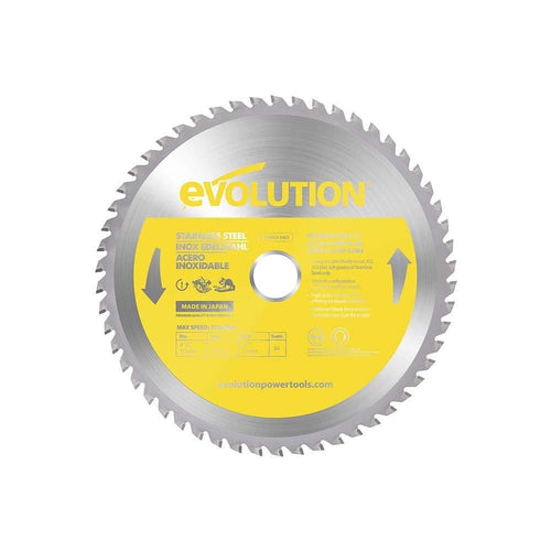 Evolution Power Tools Evolution S210TCT-54CS | 8-1/4 in. | 54T | 1 in. Arbor | Stainless Steel and Ferrous Metal TCT Blade