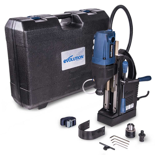 Evolution Power Tools Evolution S28MAG: 1-1/8 in. Magnetic Drill With Carry Case
