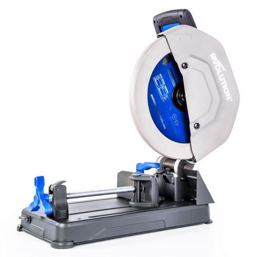 Evolution Power Tools Evolution S355CPSL: Metal Cutting Chop Saw With 14 in. Mild Steel Blade